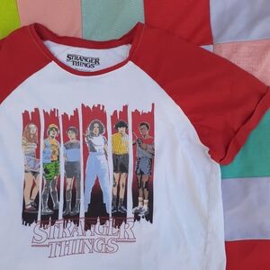 NETFLIX STRANGER Things Licensed Tie-up Medium T-Shirt Cute Sleeves 😍